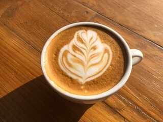 Cappuccino on table