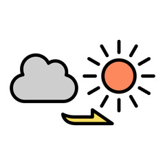 編集可能な天候アイコン