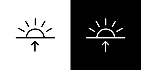 編集可能な日の出アイコン