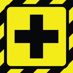 intersection yellow line black stripe caution tapes danger warning ribbons. construction sites, banner traffic sign symbol logo design for web mobile isolated white background illustration.