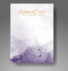 Cards with watercolor background. Design for your cover, date, postcard, banner, logo.