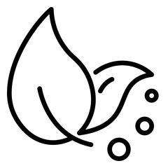 leaf icon, line icon style