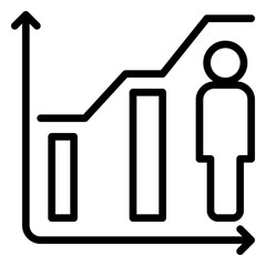 population icon, line icon style