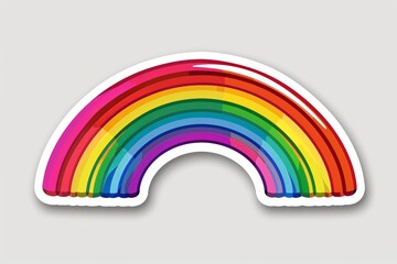 LGBTQ Sticker wife design. Rainbow caring motive fondness sticker diversity Flag illustration. Colored lgbt parade demonstration unshakable. Gender speech and rights acrylic