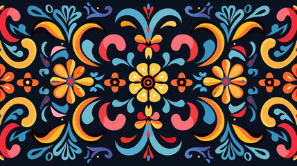 伝統的な部族のシームレスパターンの背景画像。カラフルで装飾的な画像。
Traditional tribal seamless pattern background image. Colorful and decorative images. [Generative AI]