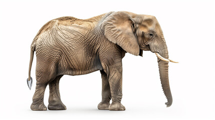 Obraz premium Elephant isolated on white