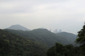 Fototapeta na wymiar a landscape of the peak, hong kong