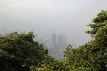 a landscape of the peak, hong kong