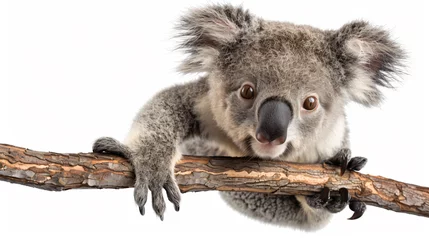 Deurstickers koala on a branch © iuliia