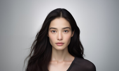 Fototapeta premium 正面を向いた女性