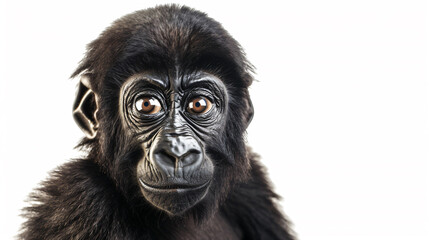 baby chimpanzee portrait