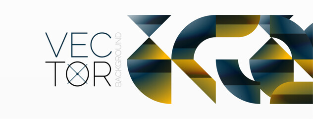 Assorted geometric shapes unite in a minimalistic abstract backdrop, offering a versatile canvas for contemporary design for digital designs, presentations, website banners, social media posts