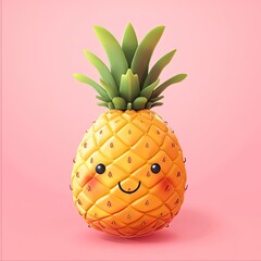 cute pineapple background