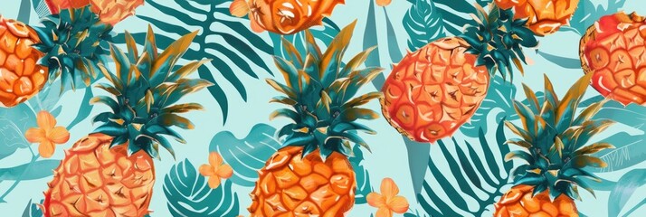 cute pineapple background