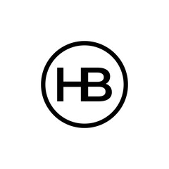 hb logo icon vector illustration eps