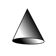 3D cone icon
