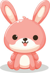 Fototapeta premium cute funny animal cartoon vector on white background 