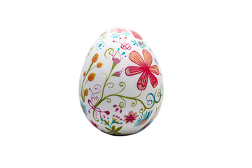 easter egg isolated on transparent background 