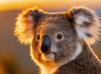 Cute koala wallpaper. Australian wildlife.