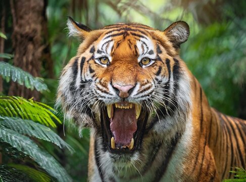 Wild tiger in the jungle