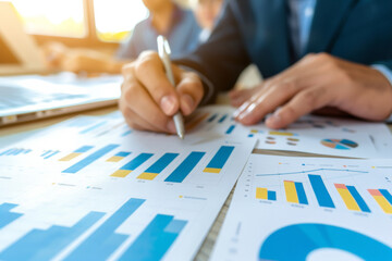 businessman working with documents