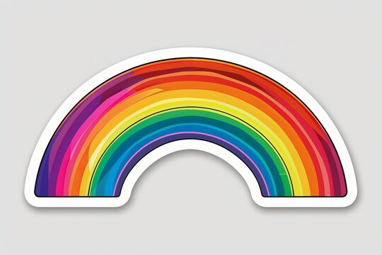 LGBTQ Sticker adventurous sticker design. Rainbow cross dressing love motive caring diversity Flag illustration. Colored lgbt parade demonstration checkered. Gender speech and rights warmth