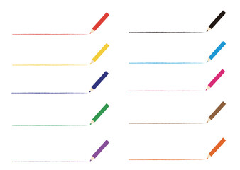 鉛筆で引いたいろんな線　セット