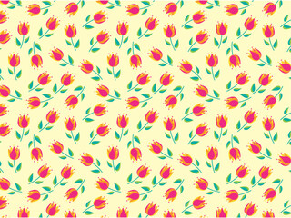 レトロなチューリップの背景