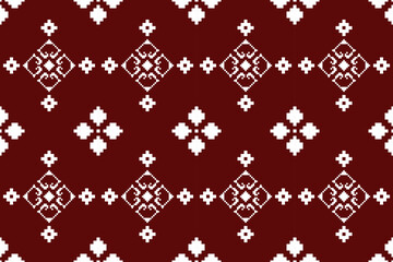 Pixel ethnic oriental pattern traditional design for clothing fabric textile Aztec African Indonesian Indian seamless pattern fabric print cloth dress carpet curtains and sarong 
