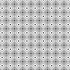 Black and white diamonds and lines geometric pattern background.
