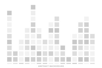 Sound wave equalizer vector White Background Abstract for Business Power Point Design