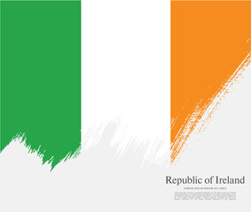 Flag of Ireland, vector illustration