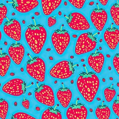 cute strawberry background