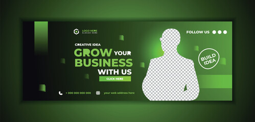 Business social media cover page web and banner template 