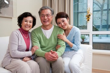 Family life with traditional Chinese style