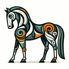 Fototapeta na wymiar horse illustration