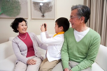 Fototapeta premium Family life with traditional Chinese style