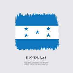 Flag of Honduras, brush stroke background