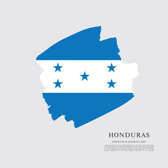 Flag of Honduras, brush stroke background