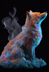 Fire fox logo. AI render.