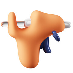 Fototapeta premium 3D Icon Glue Gun Illustration