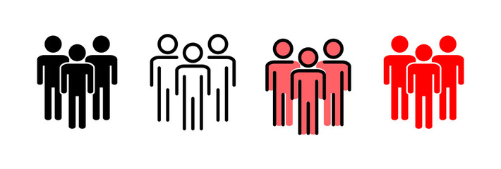 People icon vector illustration. person sign and symbol. User Icon vector