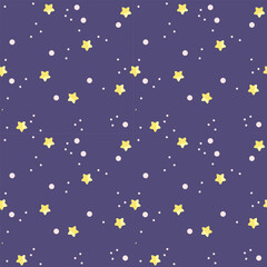 Ditsy star seamless repeat pattern