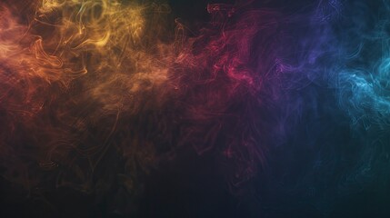 Obraz na płótnie Canvas colorful smoke on dark background - generative ai