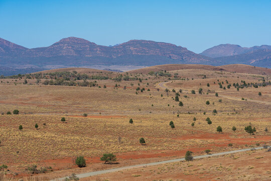 Scenery from the Stokes Hill lookout area of the Flinders Ranges