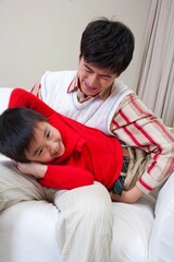 Fototapeta premium Family life with traditional Chinese style