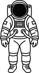 Astronaut hand drawn