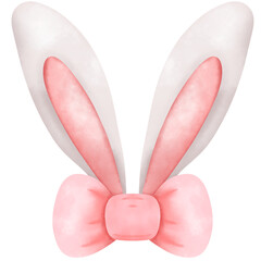 
easter bunny and Easter eggs on Easter Day, hand drawn illustrations
