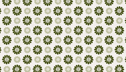 retro flower motif geometric abstract seamless pattern , vector graphic resources, 16:9 aspect ratio widescreen wallpaper / backdrop