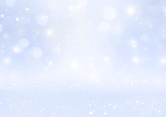 Fototapeta premium 青いキラキラの背景